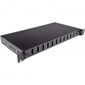 Патч-панель CMS 1U, 24 порта, под 12 адаптеров, SC-Duplex/LC-Guard, пустая (UA-FOP12SCD-B)