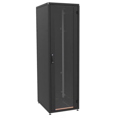 Шафа напольна Zpas 18U 19 600x800, glass door, black (IT-186080-69AA-2-161-FP)