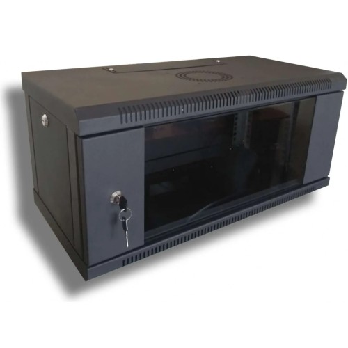 Шафа настінна Hypernet 4U 19 600x600 (WMNC66-4U-FLAT-AC-BLACK)