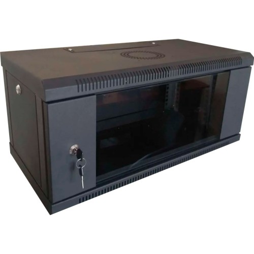 Шафа настінна Hypernet 4U 19 600x450 (WMNC-4U-FLAT-BLACK)