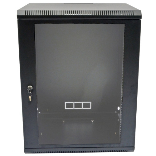 Шафа настінна CMS 15U 600х500х773 мм (Ш*Г*В), акрилове скло, чорна (UA-MGSWA155B) Шафа настінна CMS 15U 600х500х773 мм (Ш*Г*В), акрилове скло, чорна (UA-MGSWA155B)