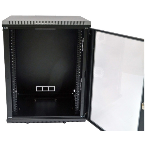 Шафа настінна CMS 15U 600х500х773 мм (Ш*Г*В), акрилове скло, чорна (UA-MGSWA155B) Шафа настінна CMS 15U 600х500х773 мм (Ш*Г*В), акрилове скло, чорна (UA-MGSWA155B)