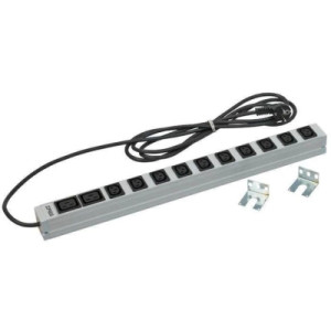 Силовий блок 0U 560mm, вертикальний, 16A, 10xC13, 2xC19, кабель 3м Zpas (W-LZ16-70-00-000)