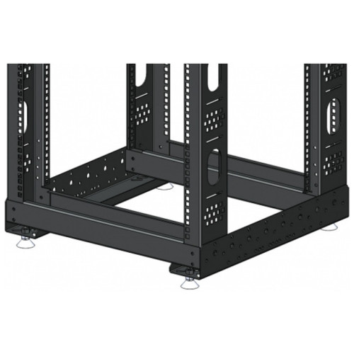 Стойка двухрамна 42U глиб.540мм чорна (без ніг) CMS (UA-OF42-D54-BK)