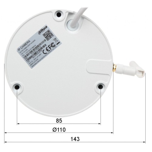 Камера відеоспостереження Dahua DH-IPC-HDBW1320E-W (3.6) (03184-04564)