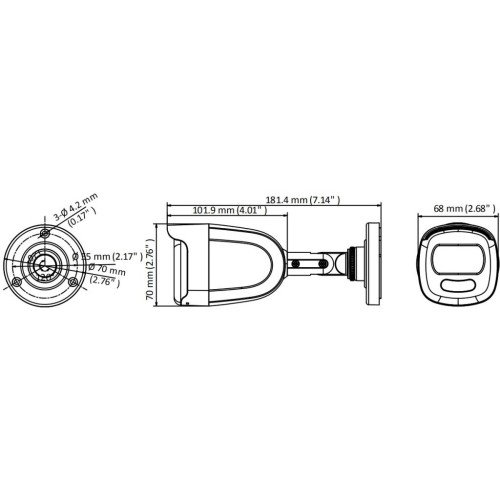 Камера відеоспостереження Hikvision DS-2CE10DFT-F (3.6)