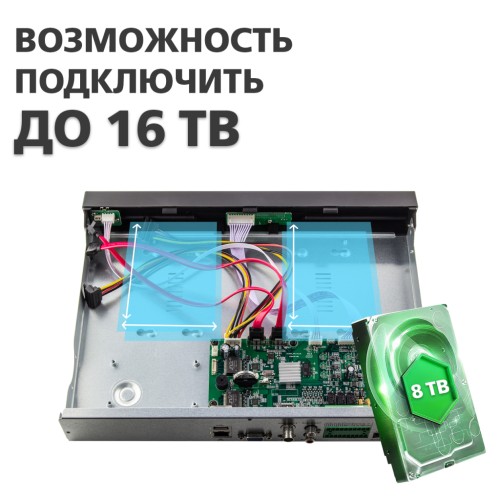 Реєстратор для відеоспостереження Greenvision GV-N-G008/24 (9422)