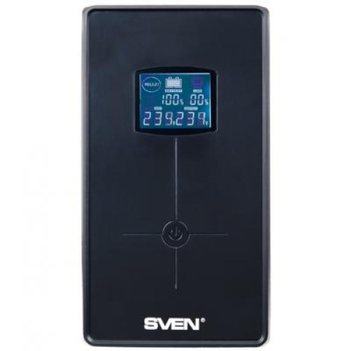 Пристрій безперебійного живлення Sven Pro+ 1000 LCD USB (00360020)