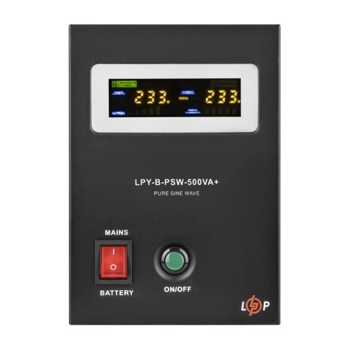 Пристрій безперебійного живлення LogicPower LPY- B - PSW-500VA+, 5А/10А (4149)