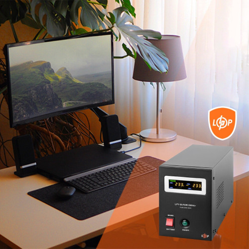 Пристрій безперебійного живлення LogicPower LPY- B - PSW-500VA+, 5А/10А (4149)