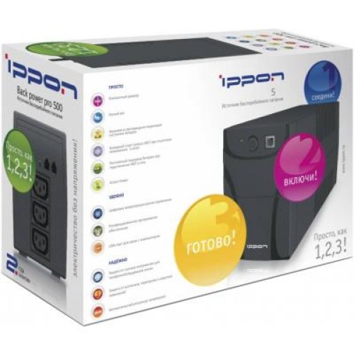 Пристрій безперебійного живлення Ippon BACK POWER PRO 600 (683394)