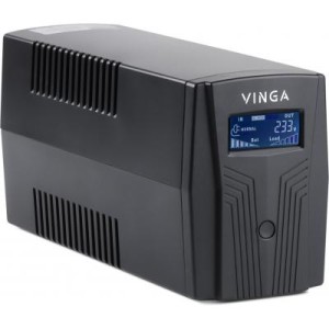 Пристрій безперебійного живлення Vinga LCD 600VA plastic case (VPC-600P)