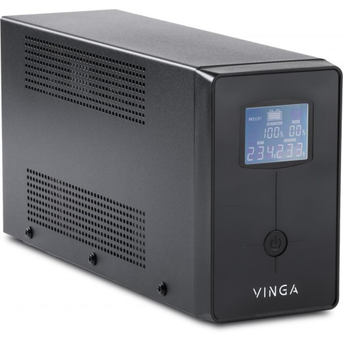 Пристрій безперебійного живлення Vinga LCD 1500VA metal case (VPC-1500M)