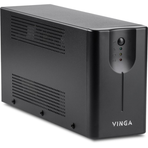 Пристрій безперебійного живлення Vinga LED 800VA metal case with USB (VPE-800MU)