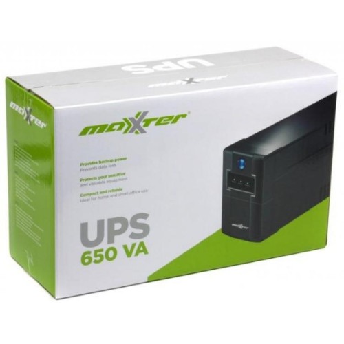 Пристрій безперебійного живлення Maxxter 650VA (MX-UPS-B650-01)