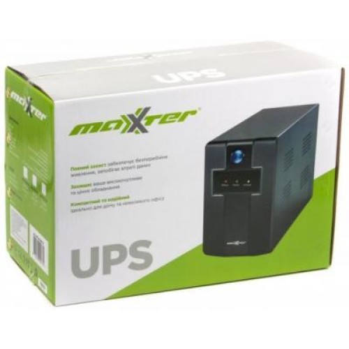 Пристрій безперебійного живлення Maxxter 1000VA (MX-UPS-B1000-01)