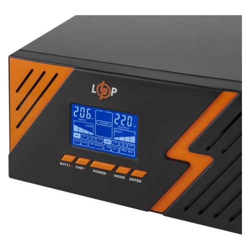 Пристрій безперебійного живлення LogicPower LPM - PSW-1500VA, 1050W, Black (22754)