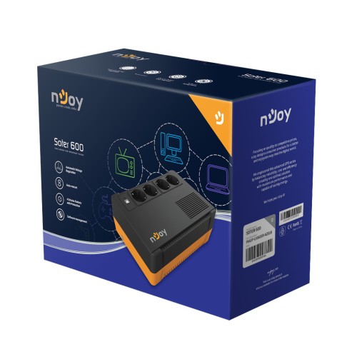 Пристрій безперебійного живлення nJoy Soter 600 USB (PWUP-LI060SR-AZ01B)