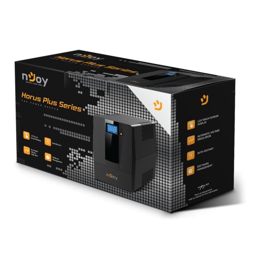 Пристрій безперебійного живлення nJoy Horus Plus 800 USB (PWUP-LI080H1-AZ01B)