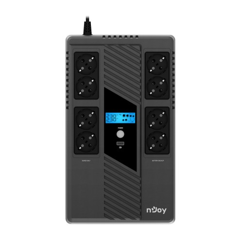 Пристрій безперебійного живлення nJoy Token 800 USB 8*Schuko (UPCSBLS680TTOAZ01B)