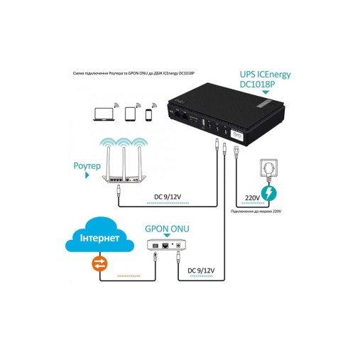 Пристрій безперебійного живлення XoKo DC1018P, 10400 mAh, black (XK-DC1018P-BK)