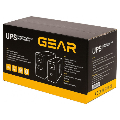 Пристрій безперебійного живлення GEAR GU-1500MLCD
