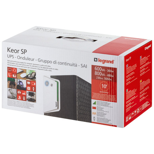 Пристрій безперебійного живлення Legrand Keor SP 600VA 360W (310180)