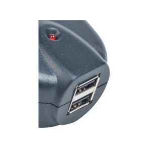 Мережевий фільтр живлення EnerGenie Single AC socket Surge protected USB charger, black (SPG1-U)
