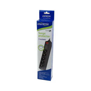 Мережевий фільтр живлення EnerGenie SPG5-C-5, 5 розеток, 1.5 м (SPG5-C-5)