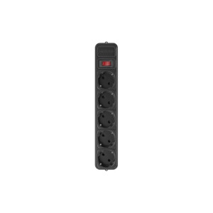 Мережевий фільтр живлення Maxxter SPM5-G-6B чорний, 1.8 м кабель, 5 розеток (SPM5-G-6B)