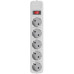 Мережевий фільтр живлення Maxxter SPM5-G-15G grey, 4.5 м кабель, 5 розеток (SPM5-G-15G)