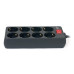 Мережевий фільтр живлення REAL-EL REAL-EL RS-8 PROTECT, 1.8m, black (EL122300021)