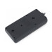 Мережевий фільтр живлення REAL-EL REAL-EL RS-8 PROTECT, 1.8m, black (EL122300021)