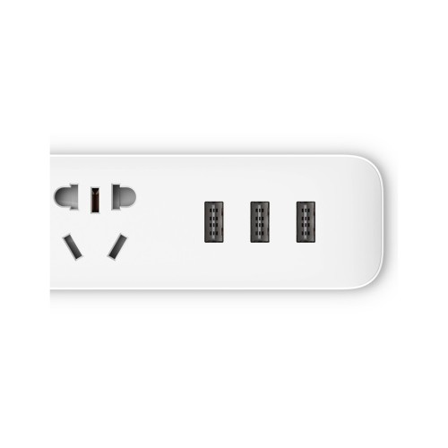 Мережевий фільтр живлення Xiaomi KingMi Power Strip, 3 розетки, 3 USB, 1.8m (QMCXB33CHTM)