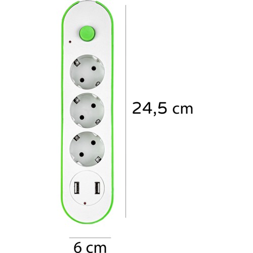 Мережевий фільтр живлення XoKo XK-SP-3-2