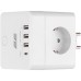 Мережевий фільтр живлення 2E 3*USB-A, 1*USB-C, white (2E-AD431WH)