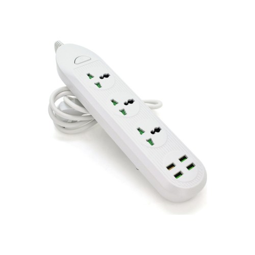 Мережевий фільтр живлення Voltronic TВ-Т16, 4роз, 3*USB White (ТВ-Т16-White)