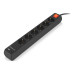 Мережевий фільтр живлення REAL-EL RS-PROTECT 605 3m, black (EL122300041)