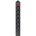 Мережевий фільтр живлення REAL-EL RS-PROTECT 605 3m, black (EL122300041)