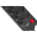 Мережевий фільтр живлення REAL-EL RS-PROTECT 805 5m, black (EL122300043)