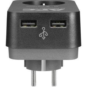 Мережевий фільтр живлення APC Essential SurgeArrest 1 Outle, 2 USBt (PME1WU2B-RS)