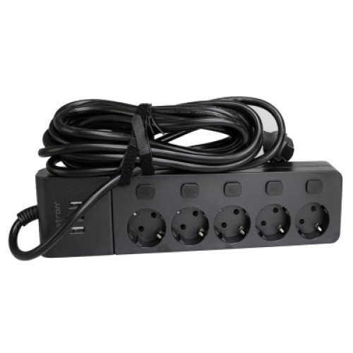 Мережевий фільтр живлення Patron SP1655-USB (EXT-PN-SP-1655-USB)