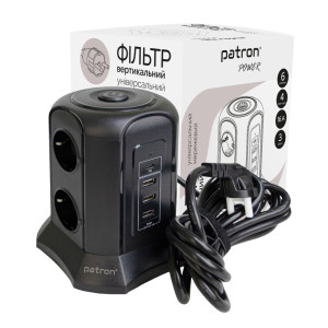 Мережевий фільтр живлення Patron SP-1663-USBT (EXT-PN-SP-1663-USBT) Мережевий фільтр живлення Patron SP-1663-USBT (EXT-PN-SP-1663-USBT)