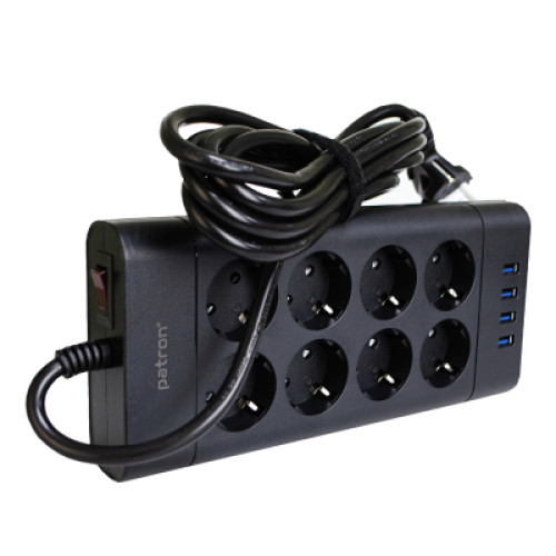 Мережевий фільтр живлення Patron SP-1683-USB (EXT-PN-SP-1683-USB) Мережевий фільтр живлення Patron SP-1683-USB (EXT-PN-SP-1683-USB)