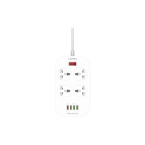 Мережевий фільтр живлення LDNIO SC4407Q 4роз. 4USB 2м (SC4407Q)