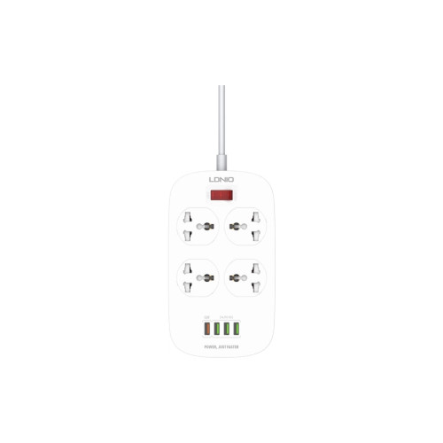 Мережевий фільтр живлення LDNIO SC4407Q 4роз. 4USB 2м (SC4407Q)