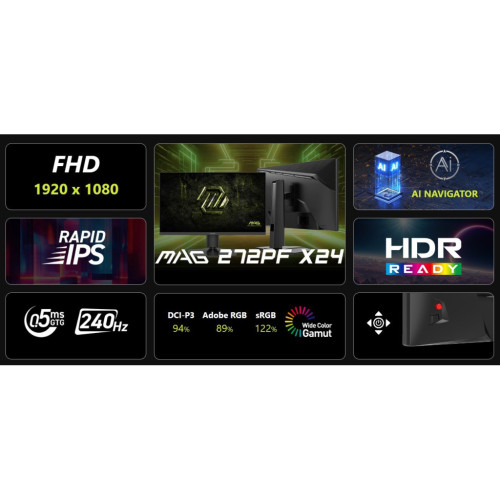 Монітор MSI MAG 272PF-X24 Монітор MSI MAG 272PF-X24