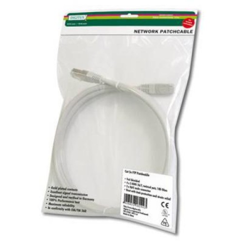 Патч-корд Digitus 1.5м, CAT 6 UTP, AWG 26/7, PVC (DK-1614-015)