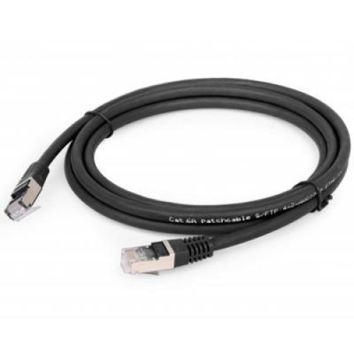 Патч-корд 0.5м Cablexpert (PP6A-LSZHCU-BK-0.5M)