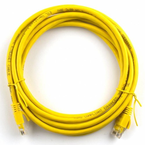 Патч-корд Ritar 2м, RJ-45, Cat.5e, CU, медь, желтый (03033)